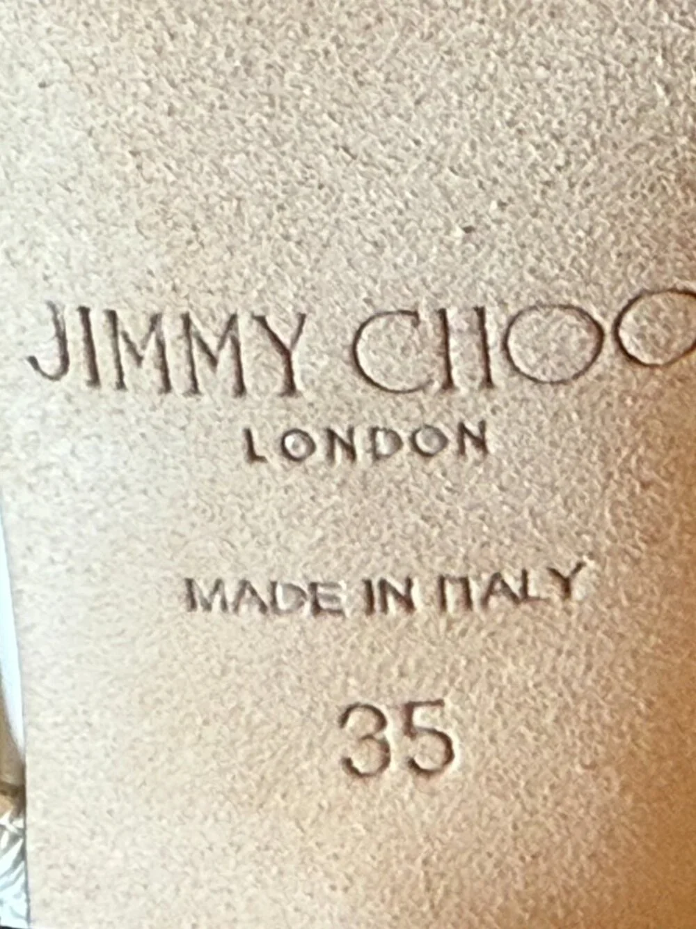 The most fabulous Jimmy Choo sandals!  Worn once, 35